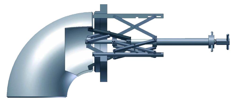 FTE115  Flange To Elbow Clamp, 54 - 115mm